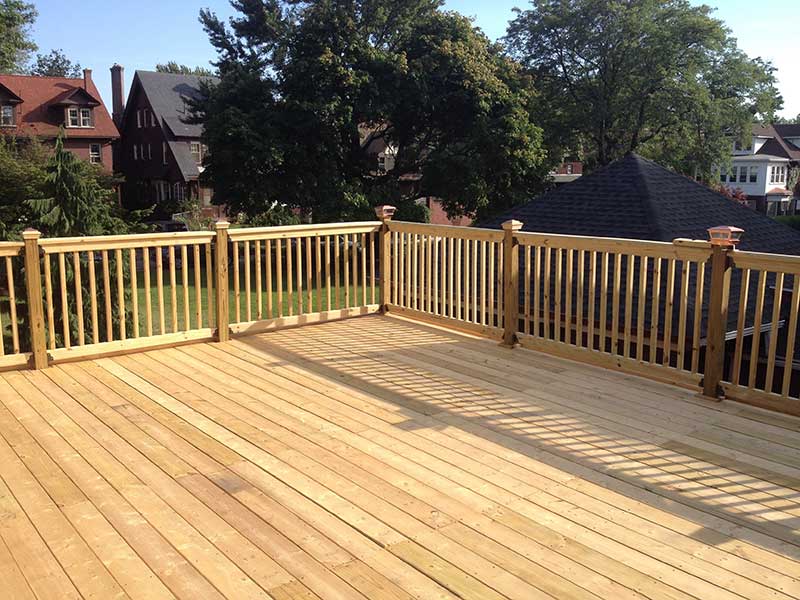 Wood deck in fort worth texas